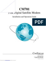 O&M Manual For Comstream CM701 Satellite Modem