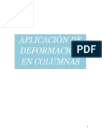 Aplicación de Deformación en Columnas