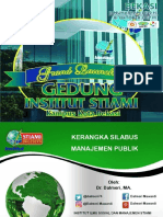 Kerangka Silabus Manajemen Publik Institut Stiami Bekasi 2017