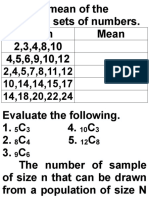 Sampling Distribution of Sample Means