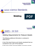 Saudi Aramco Standards: Welding