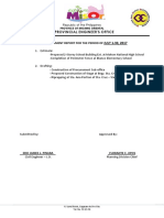 Provincial Engineer'S Office: Accomplishment Report For The Period of
