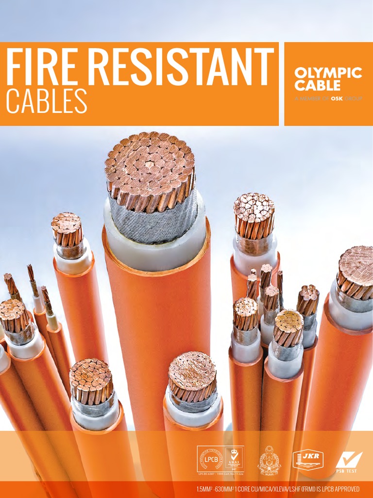 Fire Resistant Cables Catalogue PDF Electrical Wiring Smoke