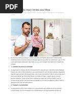 10 Formas de Impor Limites Aos Filhos