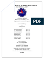 Comparative Study of Seismic Responses On Plan Irregularity: A Project Report