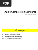 Audio Compression Standards: James Rodney P. Santiago