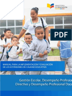 Manual Para La Implementacion de Los Estandares de Calidad Educativa