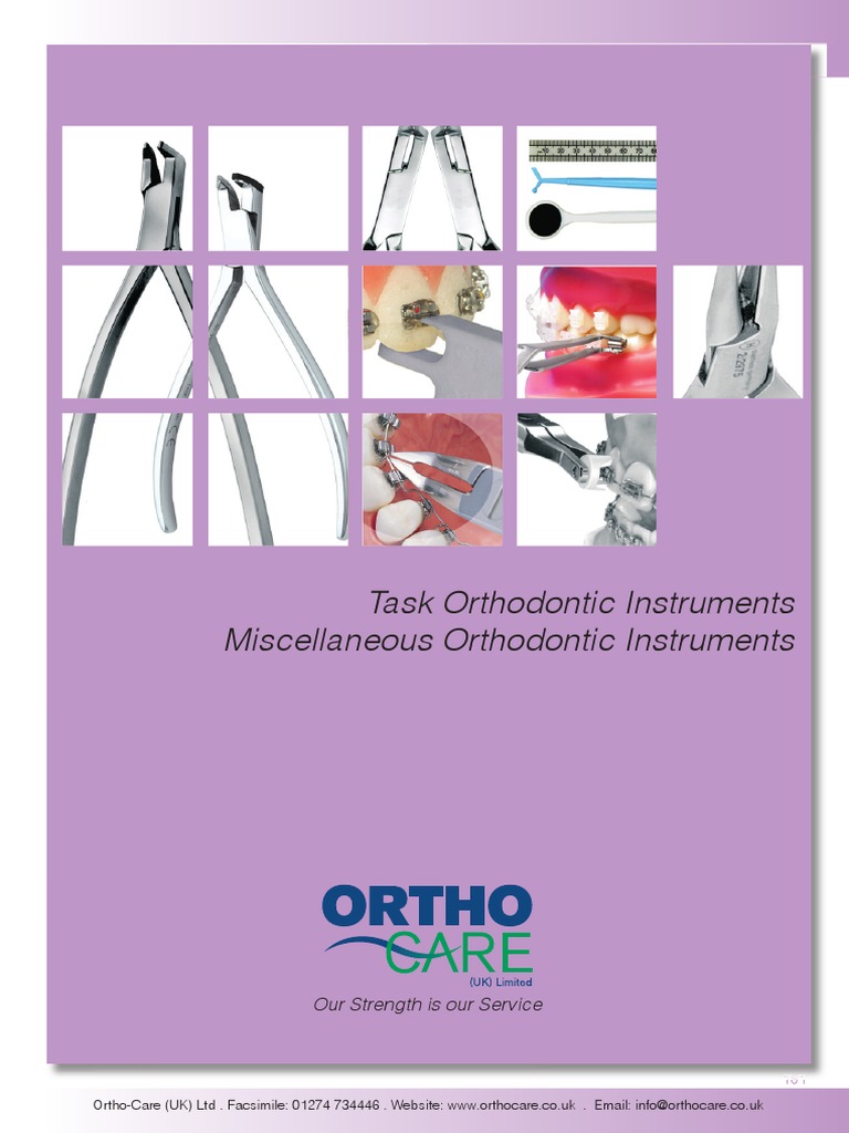 Task Orthodontic Instruments Overview | PDF | Sterilization ...