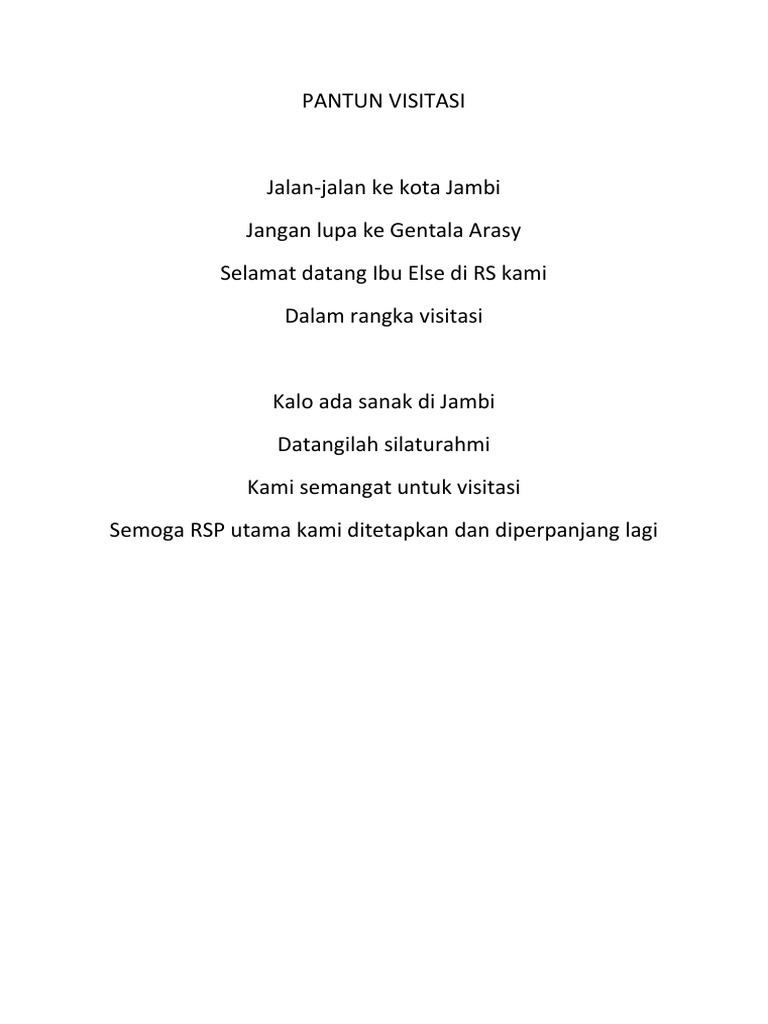 Pantun Visitasi