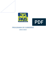 Programa Gobierno 2017 2021 CNE