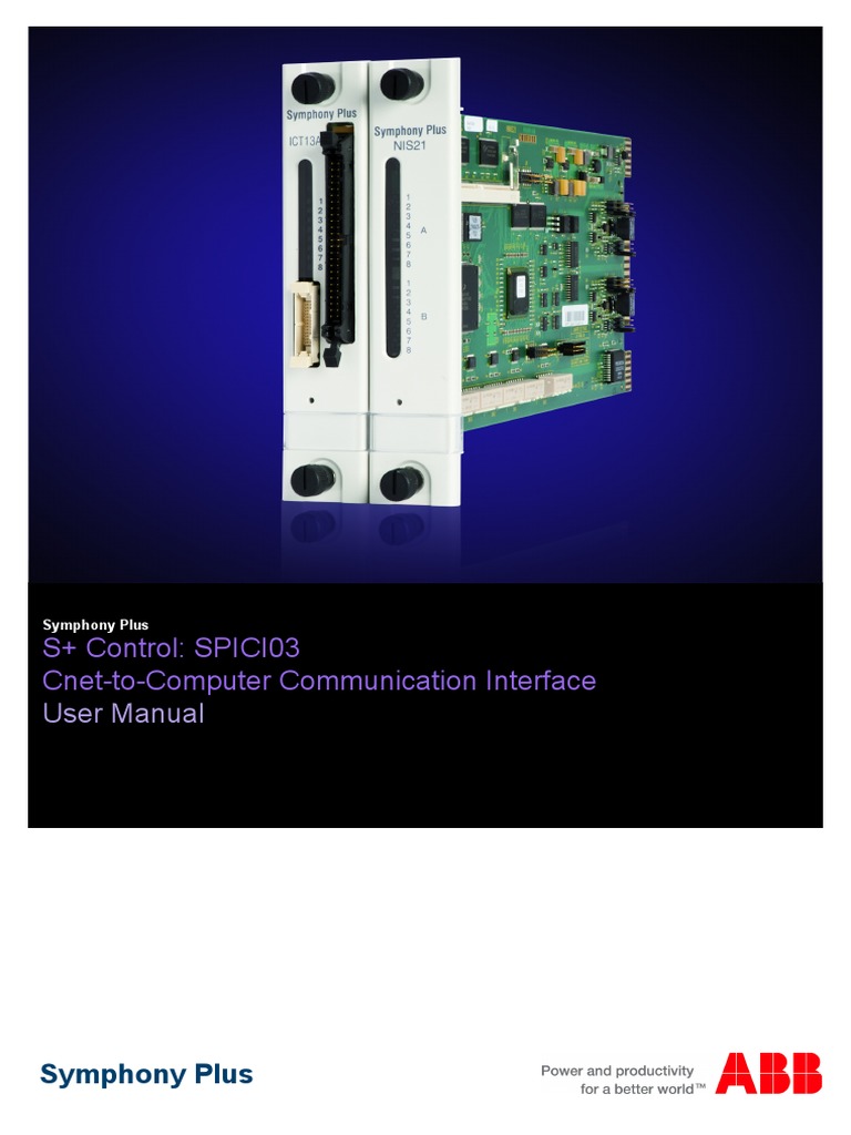 2VAA001584 en S Control SPICI03 Cnet-To-Computer Communication ...