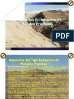 Yacimientos Epitermales Metales Preciosos - Ppt