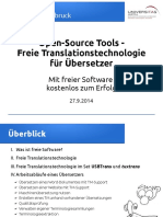 Freie Translationstechnologie Für Übersetzer