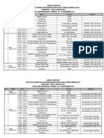 Jadwal Kegiatan K3 Angkatan I Dan II