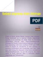 Sabari Express Train Timings