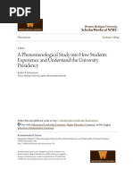 A Phenomenological Study Into How Students Experience and Underst