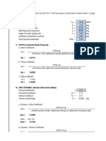 Basic Design of Counterfort Spreadsheet
