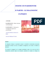 Le Diagnostic en Parodontie (LE DIAGNOSTIC Clinique)
