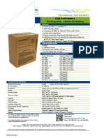 High Performance Rechargeable Lithium-Ion Battery Technical Datasheet