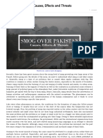 Smog Over Pakistan - Causes, Effects and Threats