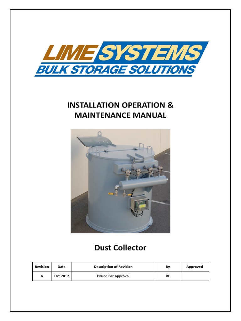 Dust Collector Manual PDF Vacuum Tube Troubleshooting