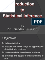 To Statistical Inference: by Dr. Saddam Hussain