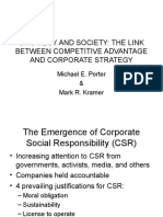 CSR-STRATEGY LINK FOR COMPETITIVE ADVANTAGE