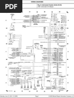 Chevrolet Blazer 91 - Instrument Cluster Wiring Diagram