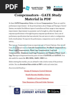 Compensators - GATE Study Material in PDF