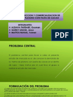 Estudio de mercado harina de platano con cacao Rupa Rupa