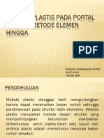 Analisa Plastis Pada Portal Dengan Metode Elemen Hingga 1