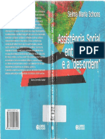 Selma Maria Schons - Assistência Social Entre A Ordem e A Des-Ordem PDF