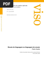 DUARTE, P.  Ensaio de linguagem ou linguagem de ensaio