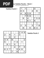 Easy Sudoku Puzzles - Book 1 Sudoku Puzzle 1