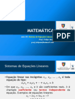 Matemática 05 SLD Sistemas Lineares