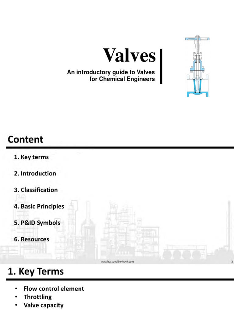 Valves An Introductory Guide To Valves For Chemical Engineers PDF