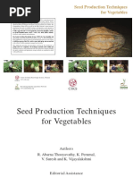 Seed Production Techniques For Vegetables PDF