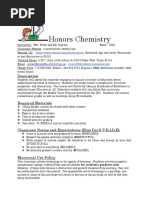 syllabus honors chem