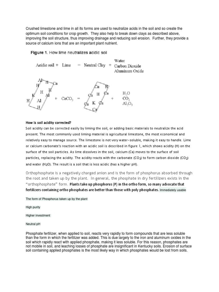 The Effects of Lime, Gypsum, and Tillage Practices on Soil Properties