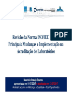 Revisão da Norma ISO/IEC 17025 - Principais mudanças e implementação