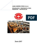 Plan de Preparacion y Respuesta para Emergencias San Nicolas 2017