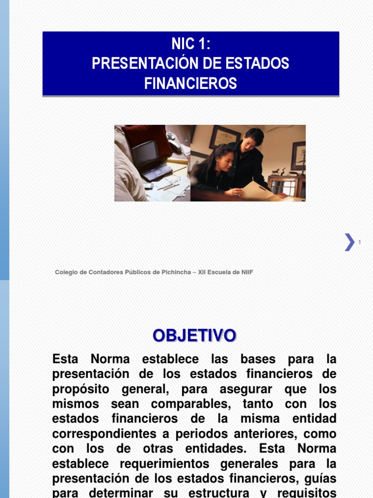 3 NIC 1 Presentación de Los Estados Financieros OK PDF | PDF | normas ...