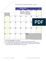 January 2018 Blank Printable Calendar Template