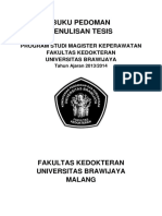 Buku Pedoman Thesis Magister Keperawatan FKUB TA 2013