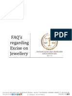 FAQ's Regarding Excise On Jewellery