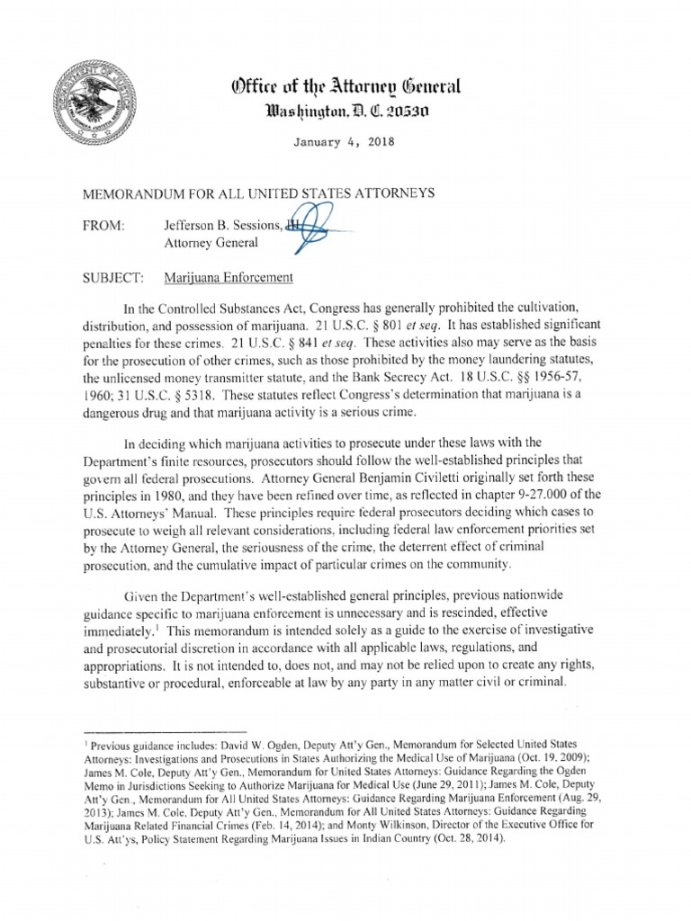 Memorandum for all United States Attorneys