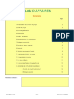 Plan D'affaires Modèle