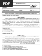 9º Ano Avaliação Diagnóstica