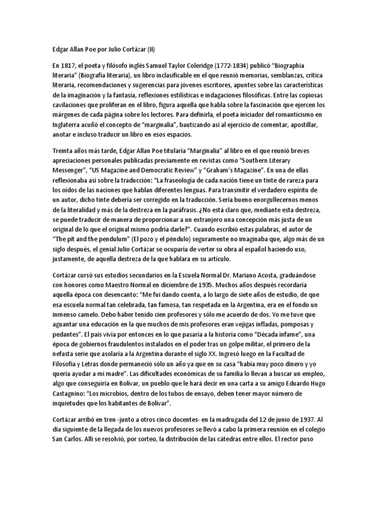 La formación de Edgar Allan Poe primer amor, primer dolor PDF