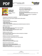 FISPQ Weber.tec Fixoblok Refratario